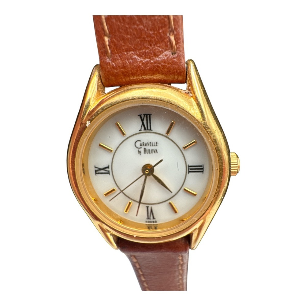 CARAVELLE‎ by BULOVA WATCH Leather Band Untested